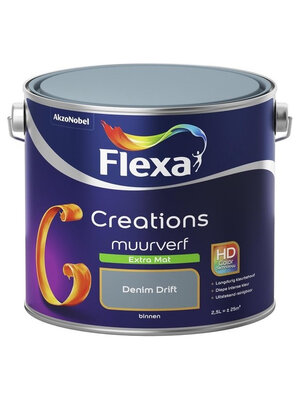 Flexa Creations Muurverf Extra Mat - Denim Drift Flexa Creations Muurverf Extra Mat - Denim Drift