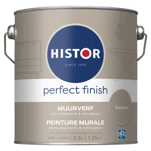 Histor Perfect Finish Muurverf Mat - Discover - 2,5 liter