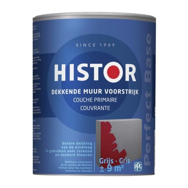 Histor Perfect Base Dekkende Muur Voorstrijk - Grijs