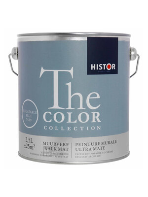 Histor The Color Collection Muurverf Kalkmat - Inflatable Blue - 2,5 liter Histor The Color Collection Muurverf Kalkmat - Inflatable Blue - 2,5 liter