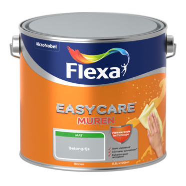 Flexa Easycare Muurverf Mat - Betongrijs - 2,5 liter