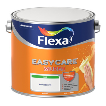 Flexa Easycare Muurverf Mat - Wolkenwit - 2,5 liter