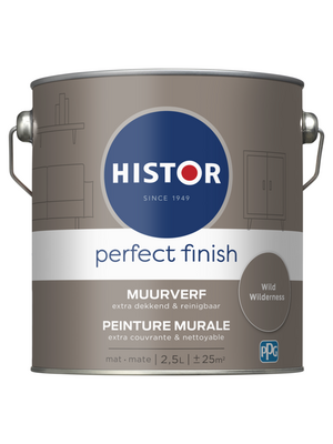 Histor Perfect Finish Muurverf Mat - Wild Wilderness - 2,5 liter Histor Perfect Finish Muurverf Mat - Wild Wilderness - 2,5 liter
