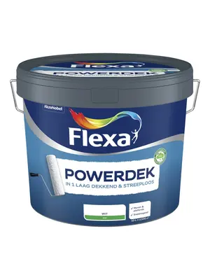 Flexa Powerdek Muren & Plafonds - Wit Flexa Powerdek Muren & Plafonds - Wit