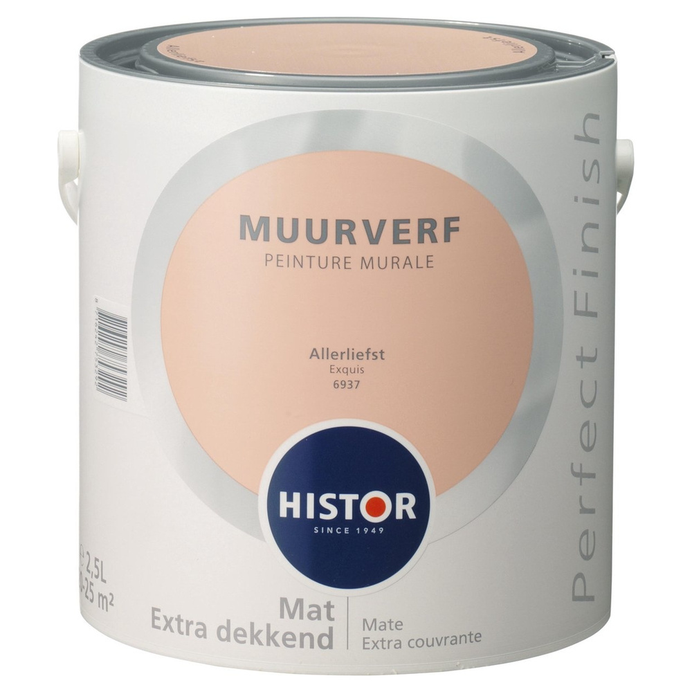 Histor Perfect Finish Muurverf Mat - Allerliefst - 2,5 liter