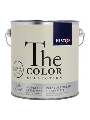 Histor The Color Collection Muurverf Kalkmat - Dough Yellow - 2,5 liter Histor The Color Collection Muurverf Kalkmat - Dough Yellow - 2,5 liter