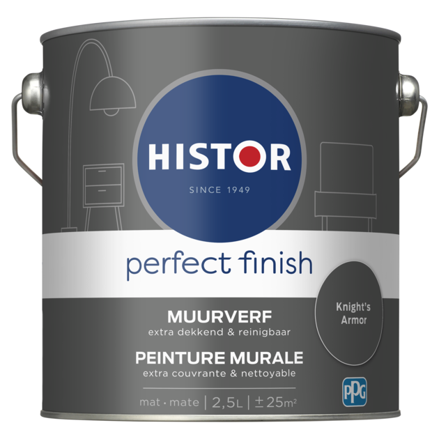Histor Perfect Finish Muurverf Mat - Knights Armour - 2,5 liter
