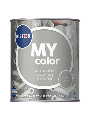 Histor MY color Muurverf Extra Mat - Steel Mill Histor MY color Muurverf Extra Mat - Steel Mill