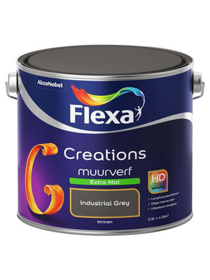 Flexa Creations Muurverf Extra Mat - Industrial Grey Flexa Creations Muurverf Extra Mat - Industrial Grey