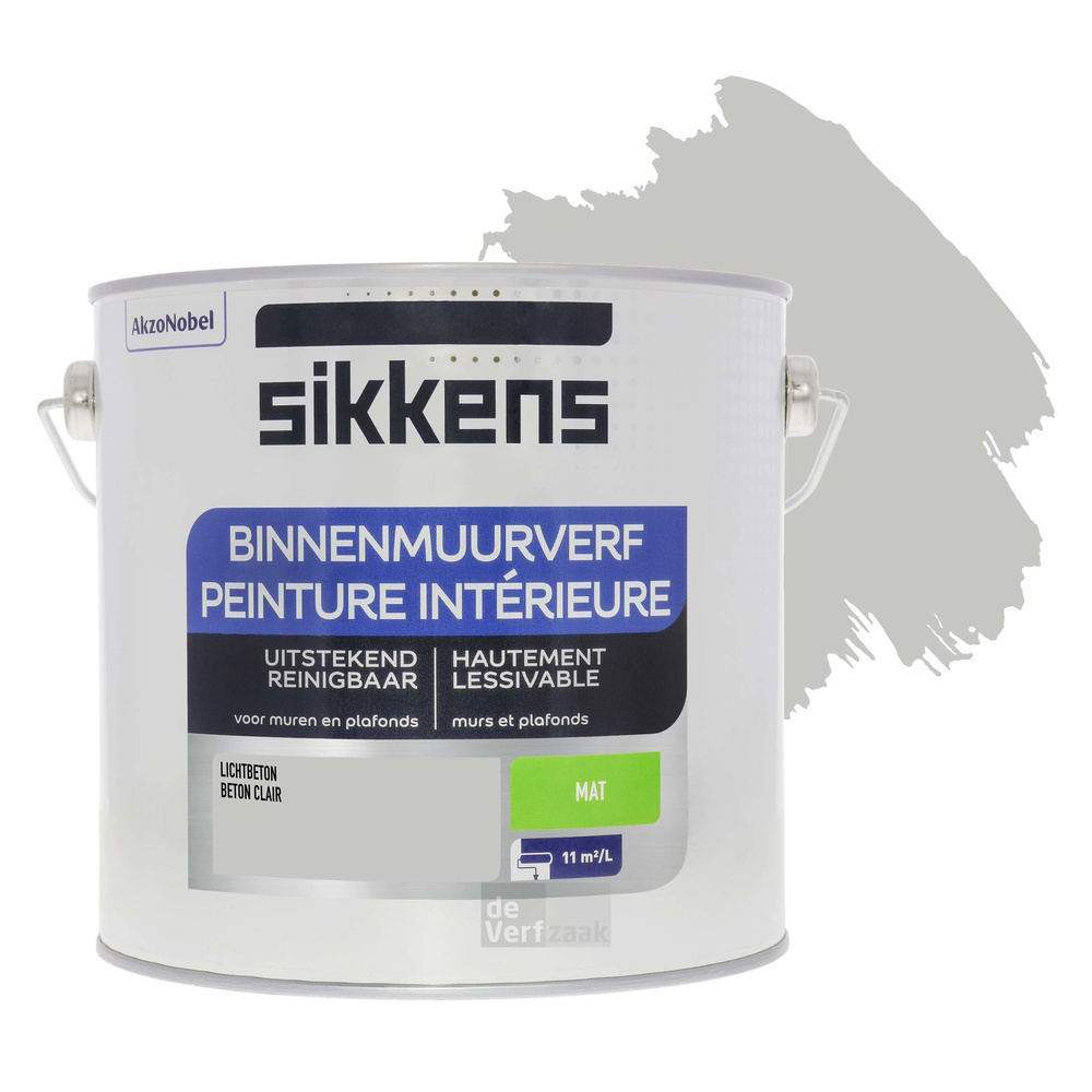 Sikkens Binnenmuurverf Mat - 2,5 liter Lichtbeton