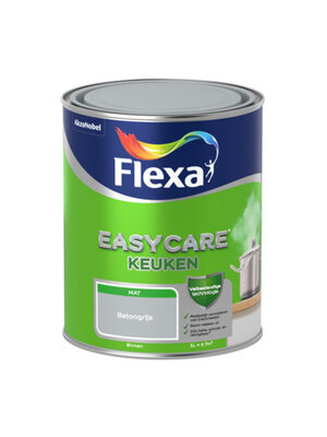 Flexa Easycare Muurverf Keuken Mat - Betongrijs - 1 liter Flexa Easycare Muurverf Keuken Mat - Betongrijs - 1 liter
