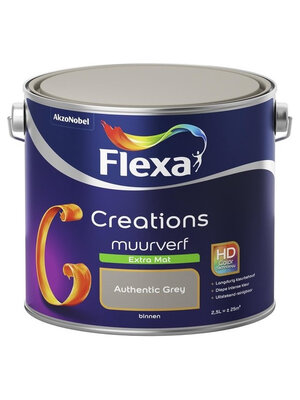 Flexa Creations Muurverf Extra Mat - Authentic Grey Flexa Creations Muurverf Extra Mat - Authentic Grey