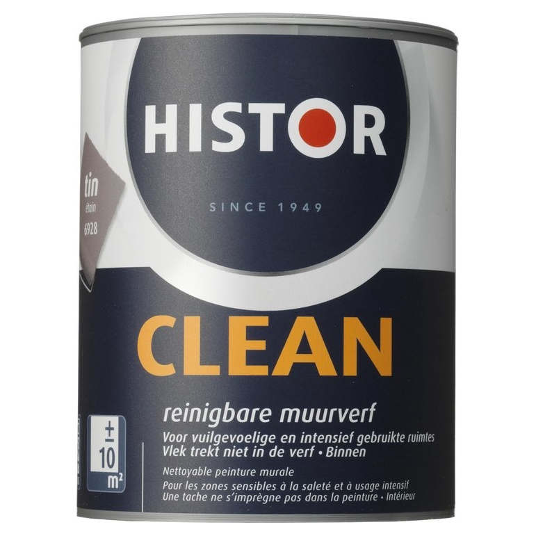 Histor Clean Muurverf - 1 liter - Tin