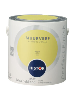 Histor Perfect Finish Muurverf Mat - Appel - 2,5 liter