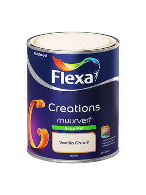 Flexa Creations Muurverf Extra Mat - Vanilla Cream Flexa Creations Muurverf Extra Mat - Vanilla Cream