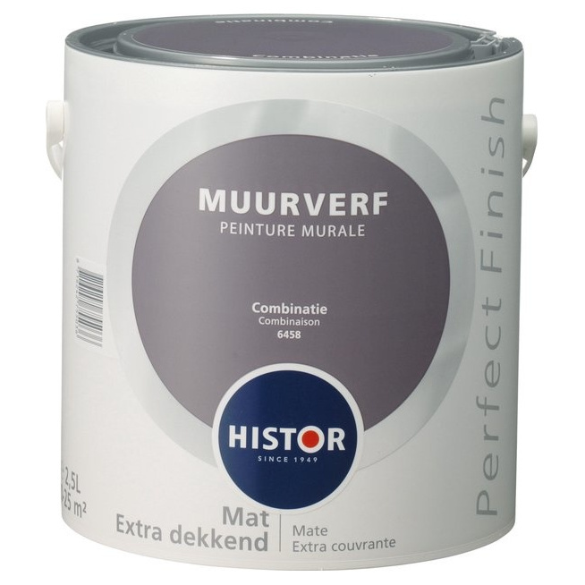 Histor Perfect Finish Muurverf Mat - Combinatie - 2,5 liter