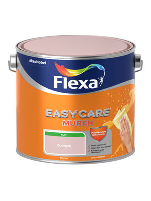 Flexa Easycare Muurverf Mat - Oudroze - 2,5 liter Flexa Easycare Muurverf Mat - Oudroze - 2,5 liter