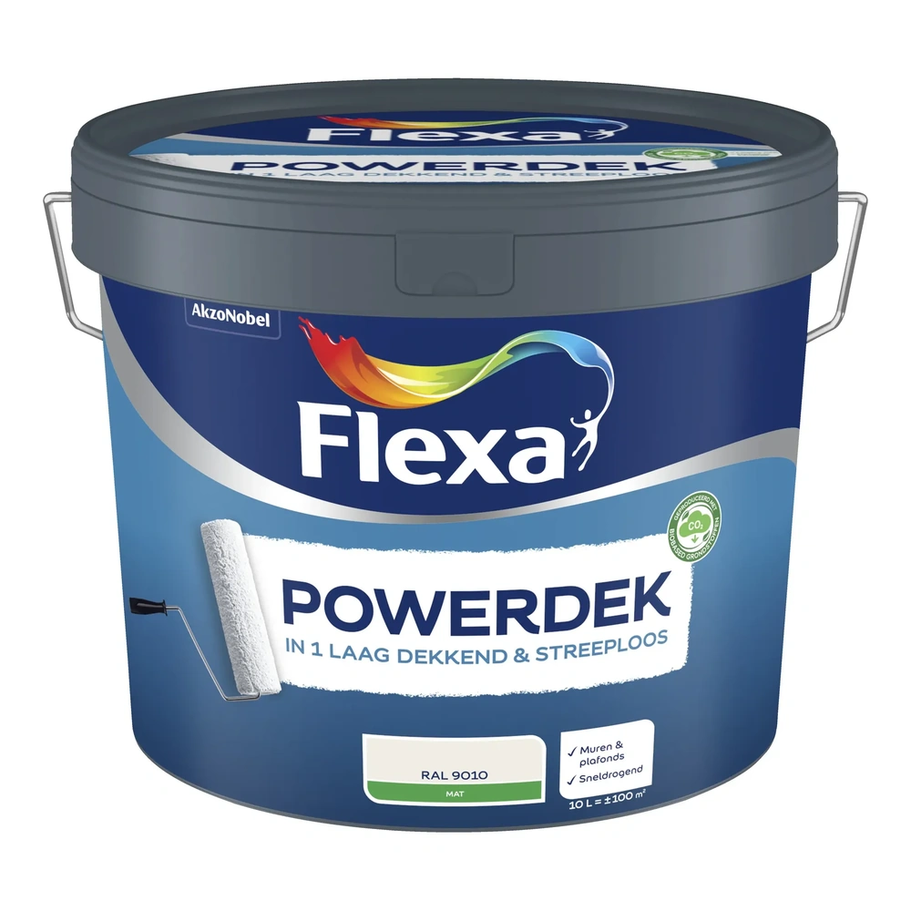 Flexa Powerdek Muren & Plafonds - RAL 9010