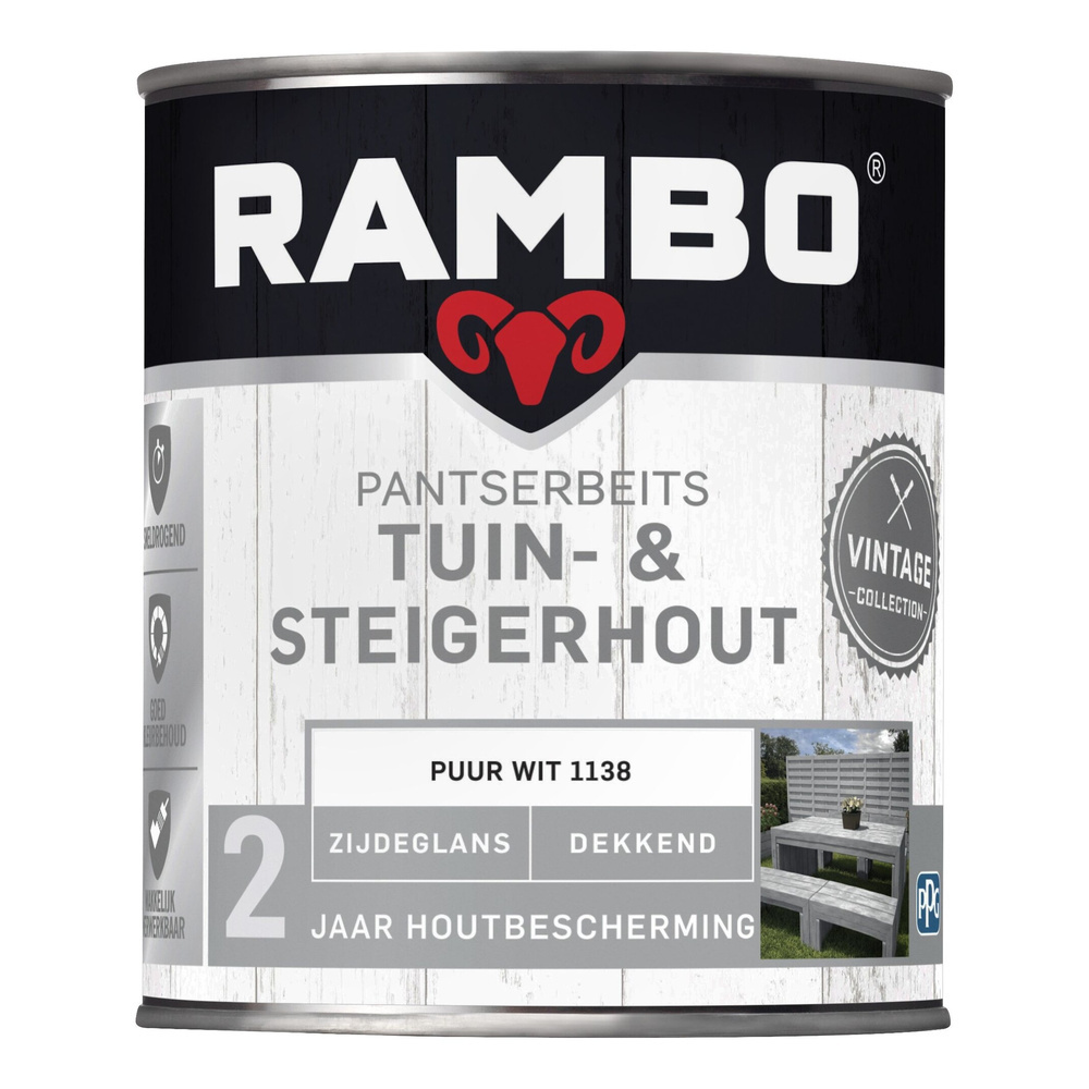 Rambo Tuin- & Steigerhout - Puur Wit 1138