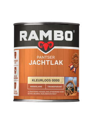 Rambo Pantser Jachtlak Transparant Hoogglans