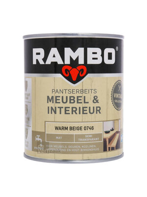 Rambo Pantserbeits Meubel & Interieur Mat 750 ml - Warm Beige