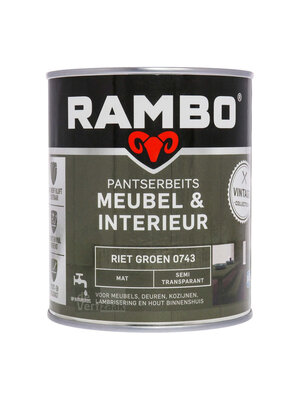 Rambo Pantserbeits Meubel & Interieur Mat 750 ml - Riet Groen