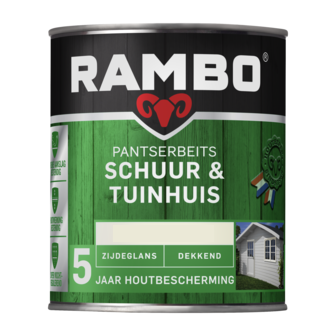 Rambo Pantserbeits Schuur & Tuinhuis Zijdeglans Dekkend - RAL 9010