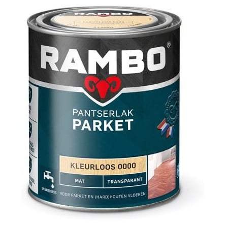 Rambo Pantserlak Parket Transparant Mat - Blank