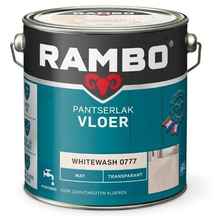Rambo Pantserlak Vloer Transparant Mat - 2,5 liter Whitewash