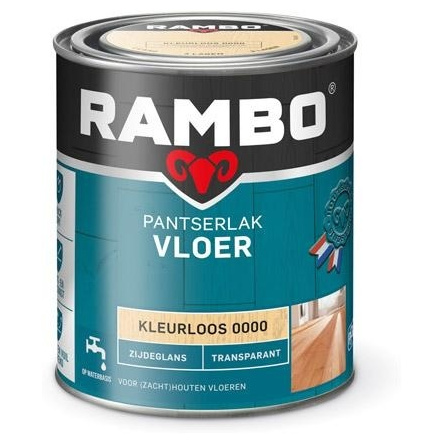 Rambo Pantserlak Vloer Transparant Zijdeglans - Blank