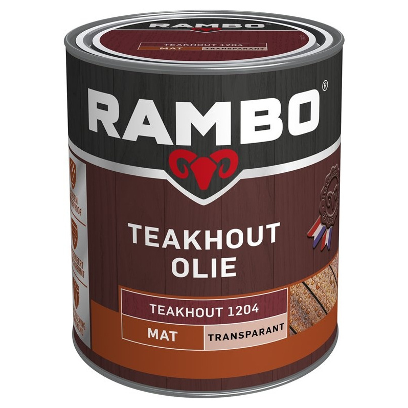 Rambo Teakhout Olie Transparant