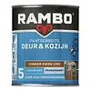 Rambo Pantserbeits Deur & Kozijn Transparant Hoogglans - Donker Eiken Rambo Pantserbeits Deur & Kozijn Transparant Hoogglans - Donker Eiken