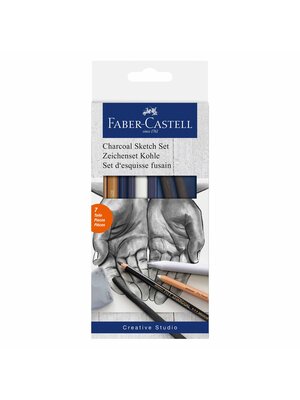 Faber Castell Houtskoolset 7-delig