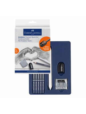 Faber Castell Houtskoolset 8-delig
