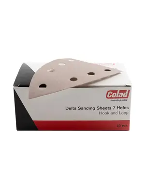Colad Delta schuurbladen 7 gaten - doos 50 stuks