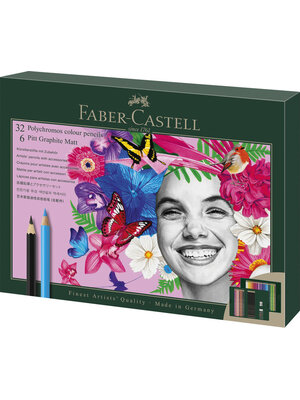 Faber Castell Polychromos + Graphite Matt - set 40-delig Faber Castell Polychromos + Graphite Matt - set 40-delig
