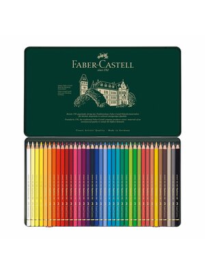 Faber Castell Polychromos - set 36 stuks in blik