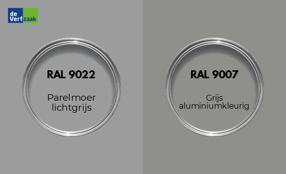 RAL 9022 vs RAL 9007