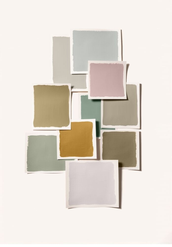Verfstalen van de Flexa Kleurentrends 2027 met Soulful Sage