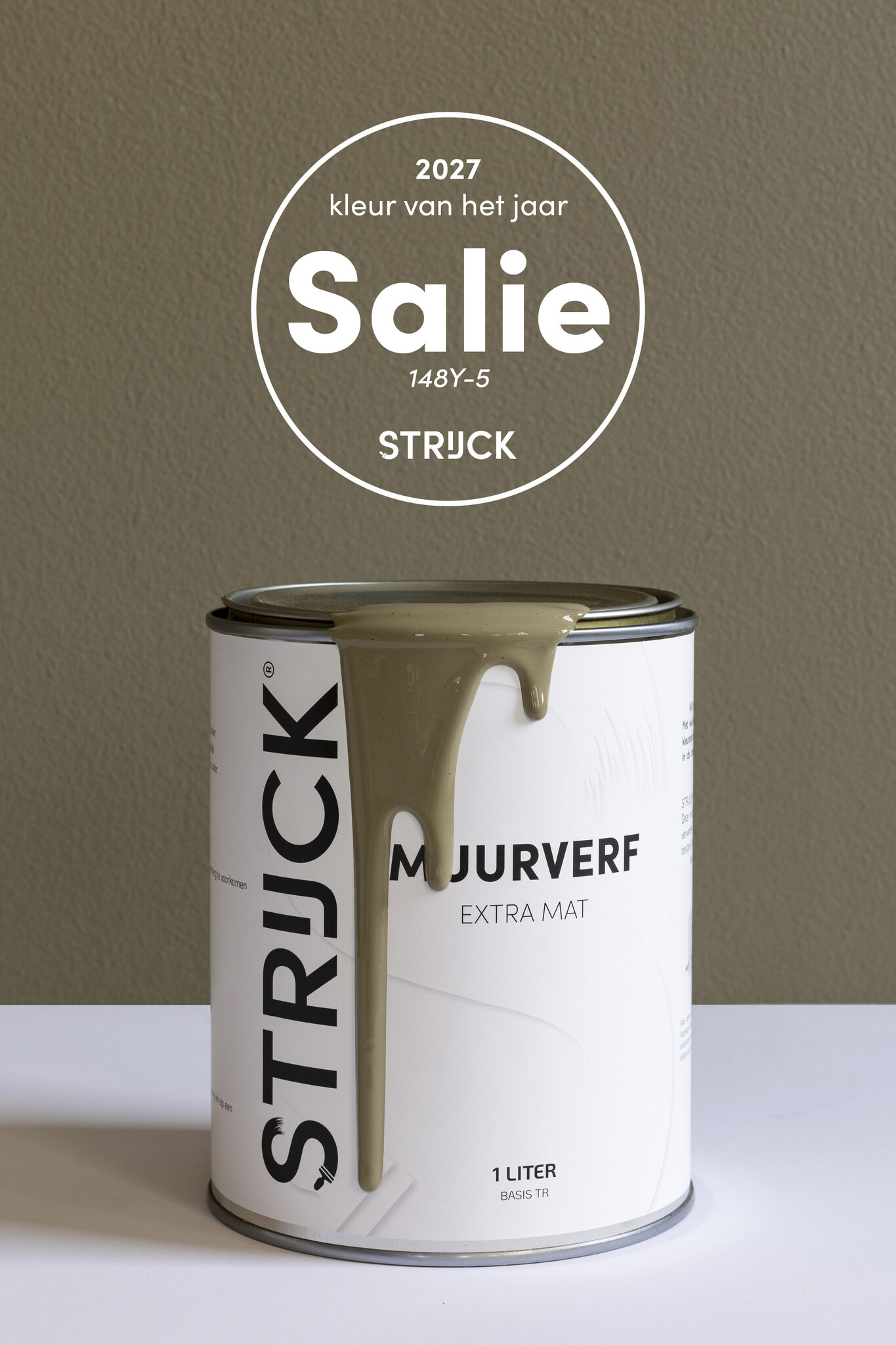 STRIJCK Salie 148Y-5 Kleur van het Jaar 2027 muurverf