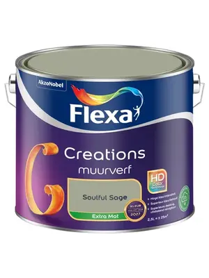 Flexa Creations Muurverf Extra Mat - Soulful Sage Flexa Creations Muurverf Extra Mat - Soulful Sage