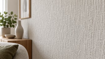 Voorbeeld van vliesbehang met voelbare structuur