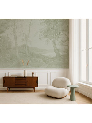 Annet Weelink Serene Glade Beige - Textile