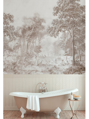 Annet Weelink Romantic Garden Brown - Mat