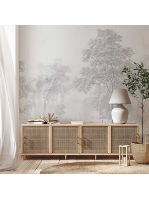 Annet Weelink Romantic Garden Grey 150x280cm