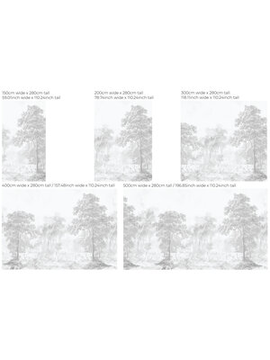 Annet Weelink Romantic Garden Grey - Textile