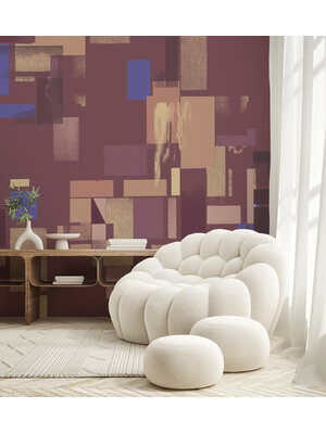 Annet Weelink Gold Bauhaus Aubergine