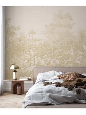Annet Weelink Gold Foliage Off White