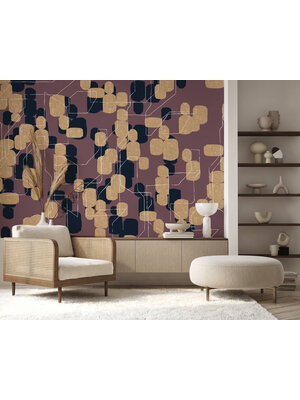 Annet Weelink Gold Rush Aubergine