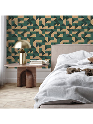 Annet Weelink Gold Guby Cubes Green